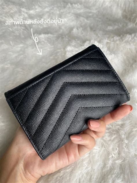 ysl small envelope wallet ราคา|รีวิวหลังใช้จริง 1 ปี YSL small envelope wallet.